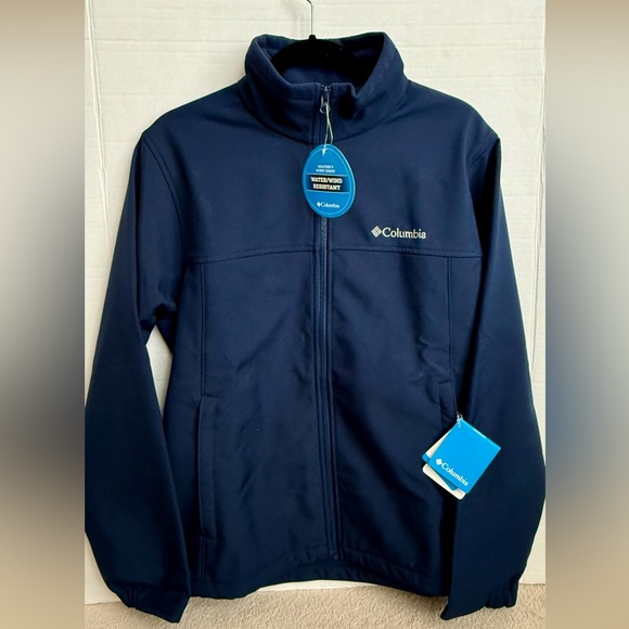 NWT Columbia Softshell Navi Blue - M - Picture 3 of 10